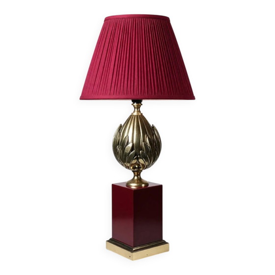Large vintage lamp Le Dauphin model Verona in brass, 1970s – Table lamps, Metal (photo 17 of 18)