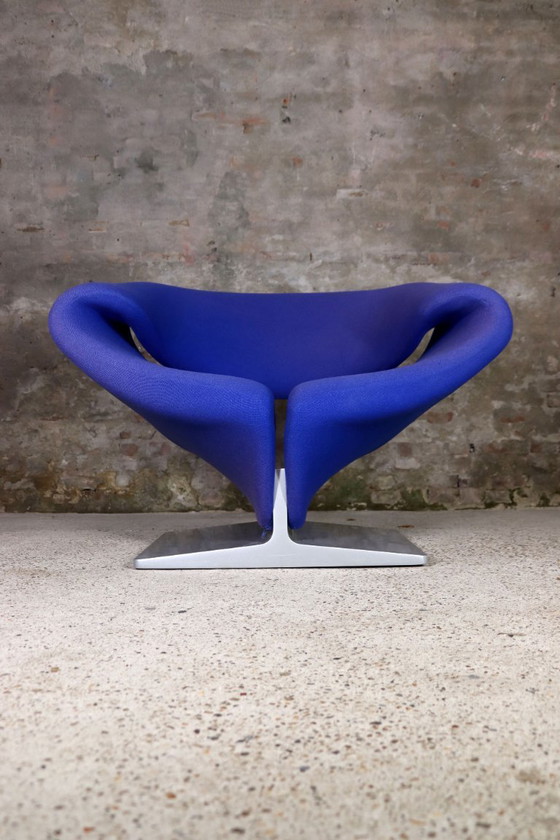 Image 1 of Artifort - F582 - Ribbon Chair + Ottoman - Pierre Paulin - 1990s