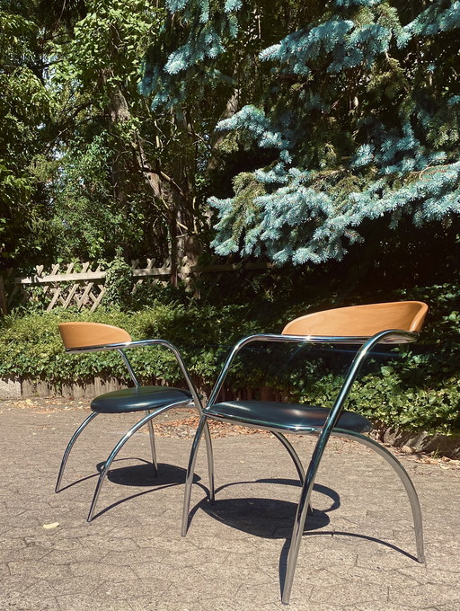 Chaises vintage italiennes Effezeta