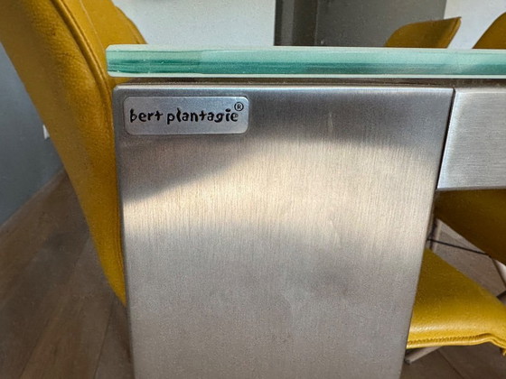 Image 1 of Set da pranzo Bert Plantagie: tavolo in vetro + 6 sedie in pelle