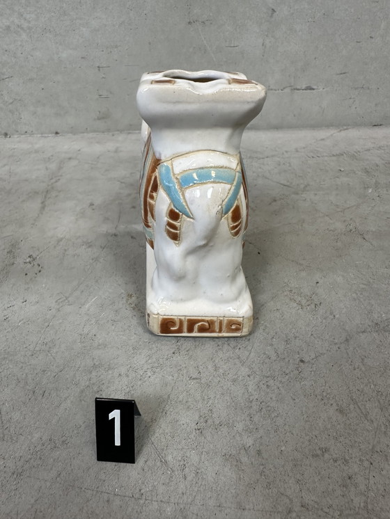 Image 1 of Cendrier vintage à éléphant - céramique