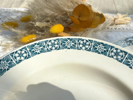 6 Piatti Fondi Longchamp 'René' in Ironstone Blu – Stoviglie (photo 4 of 16)