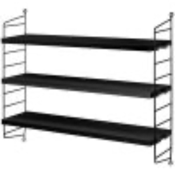String Furniture Wall Cabinet - 3 Shelves – Shelving unit, Metal, Wood (photo 3 of 5)