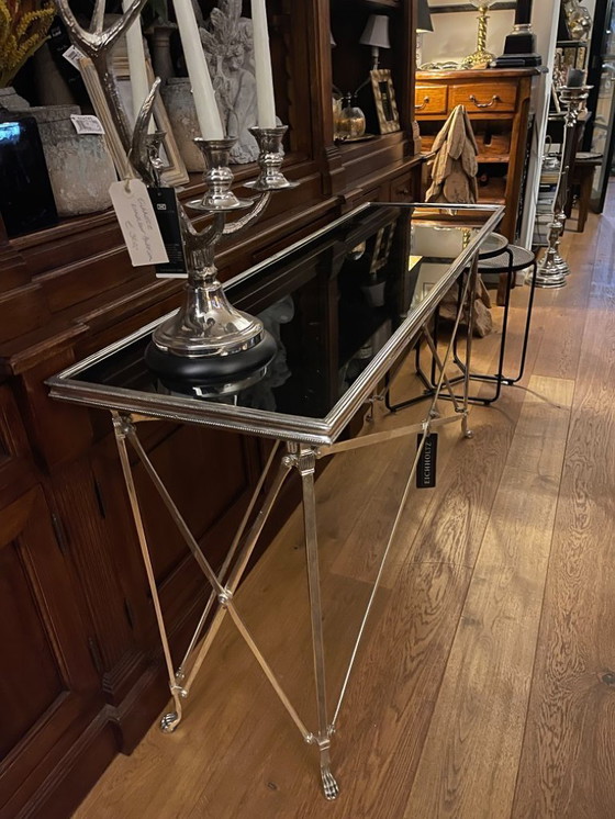 Image 1 of SIDETABLE WALL TABLE EICHHOLTZ Irmgard silver plated 140 cm