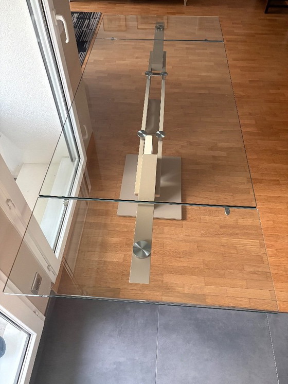 Image 1 of Rocher Bobois glass table