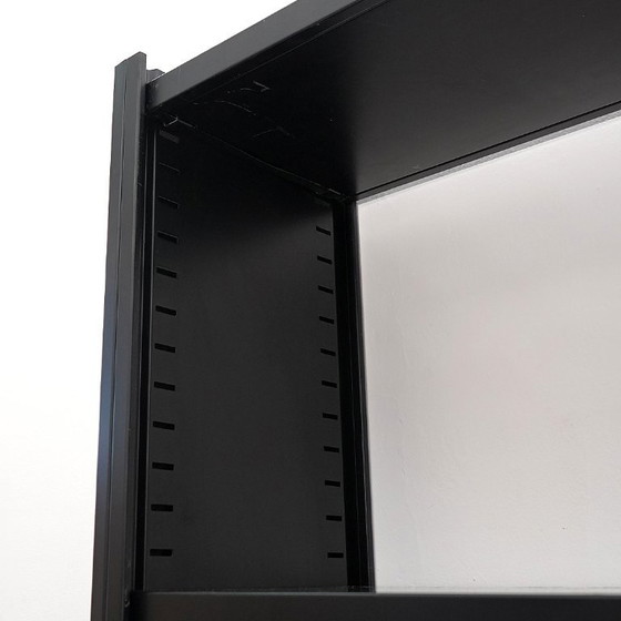 Image 1 of Black metal bookcase, 1970s