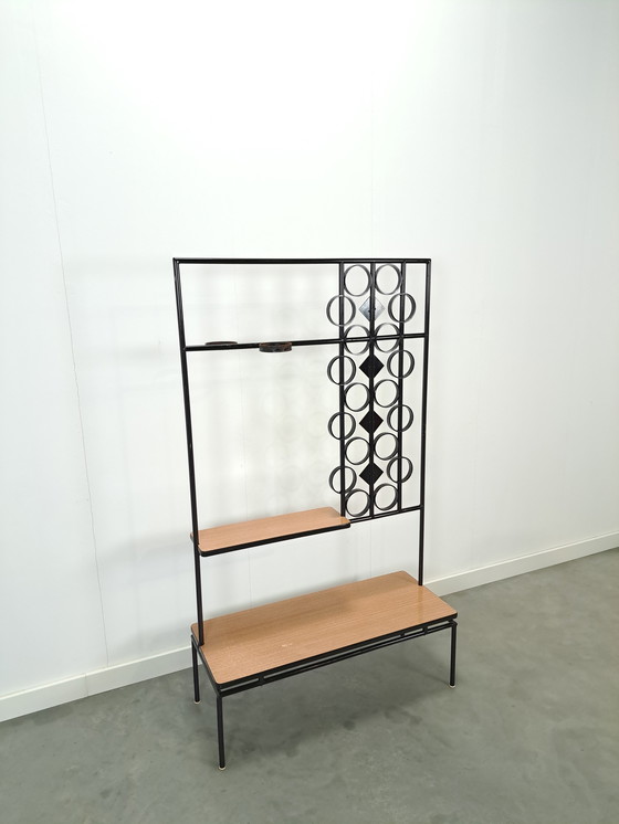 Image 1 of DDR Plant Table With Formica And Steel, Plant Rack