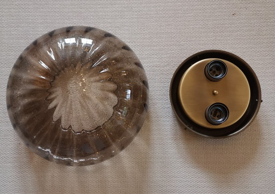 Applique o plafoniera Mid Century Murano di Hillebrand – Brass, Murano Glass (photo 9 of 9)