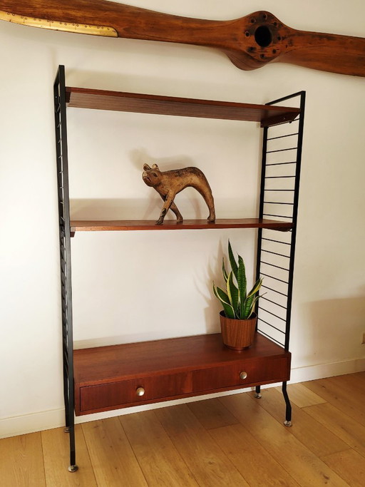 Vintage wall system, Combineurop, Wall unit, Belgium, 1960s