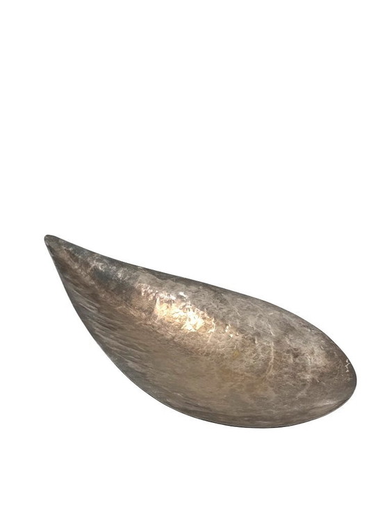 Image 1 of Silver-Plated Shell Shaped Great Bowl / Centerpiece, Renato Raddi, Italy 1970s