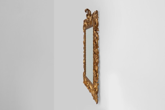 Image 1 of Large 20th-century Italian Baroque-style wall mirror, richly decorated