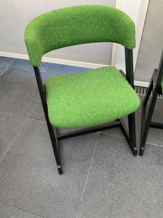 4 Stuks Vintage Eetkamer Stoelen, Nieuwstaat. – Eetkamerstoelen, Wood (photo 3 of 8)