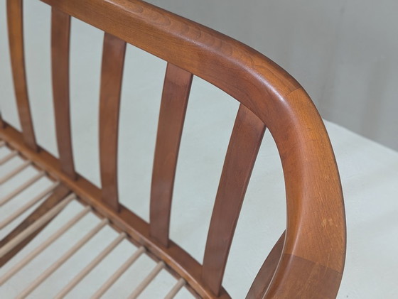 Image 1 of Wilhelm Knoll Mid Century Kersenhouten Sofa, Duitsland, 1960