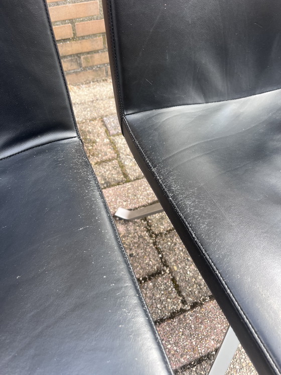 Image 1 of 4x tonon eetkamer stoel leer