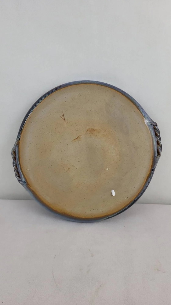 Vassoio in gres firmato Auger / Puisaye – Accessori da tavola, Porcelain, Vintage (photo 5 of 7)