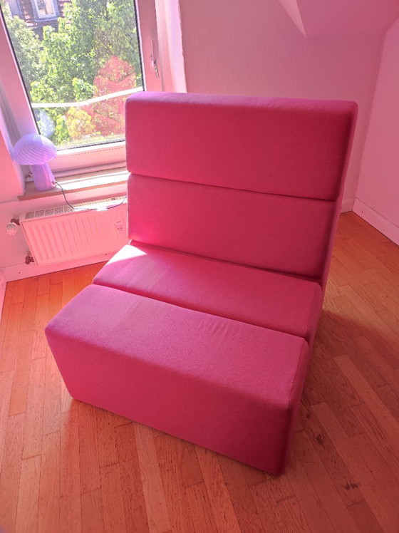 Clásico de Diseño de Alta Gama: Sillón Modular Cubit / Mymito "Bricks" en Rosa (Limpiado Profesional) (photo 3 of 7)