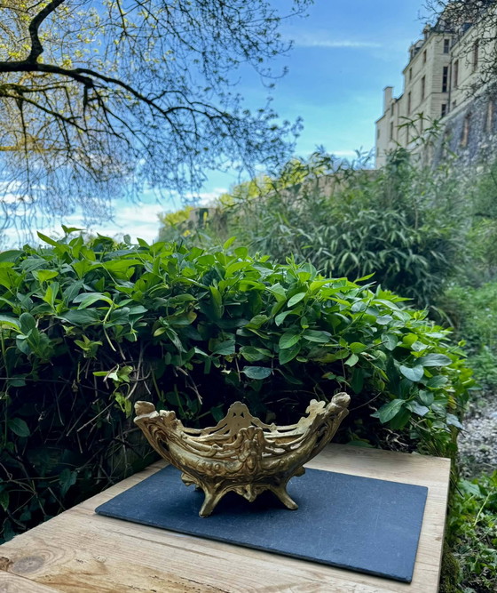 Brass planter woman Art Nouveau – Plant pot (photo 9 of 10)