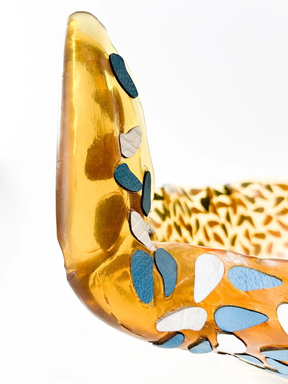 Cesto Frutta NativoCampana in Resina e Cuoio per Corsi di Design 2015 – Oggetti decorativi, Pelle (photo 2 of 8)