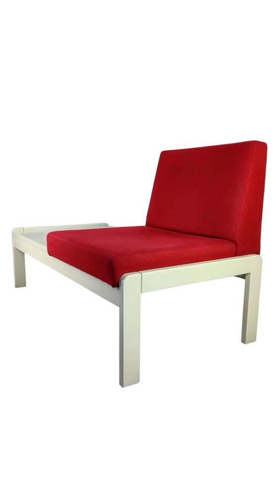 Image 1 of Mid - Century Single Sofa With Table 1970s