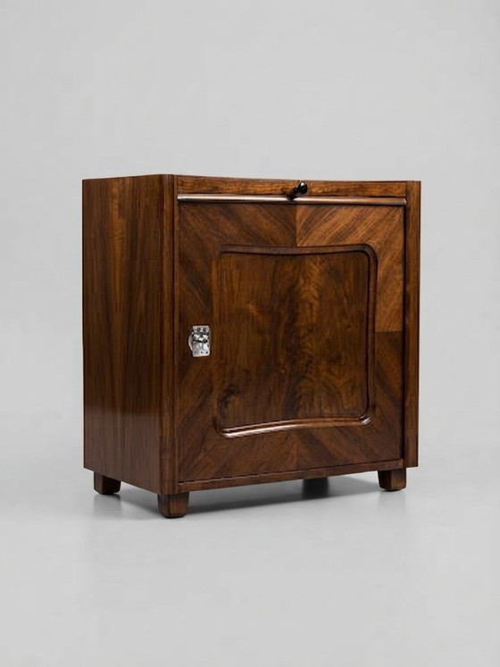 Comodino ungherese Art Déco in legno, anni '30 – Comodini, Art Deco (photo 3 of 3)