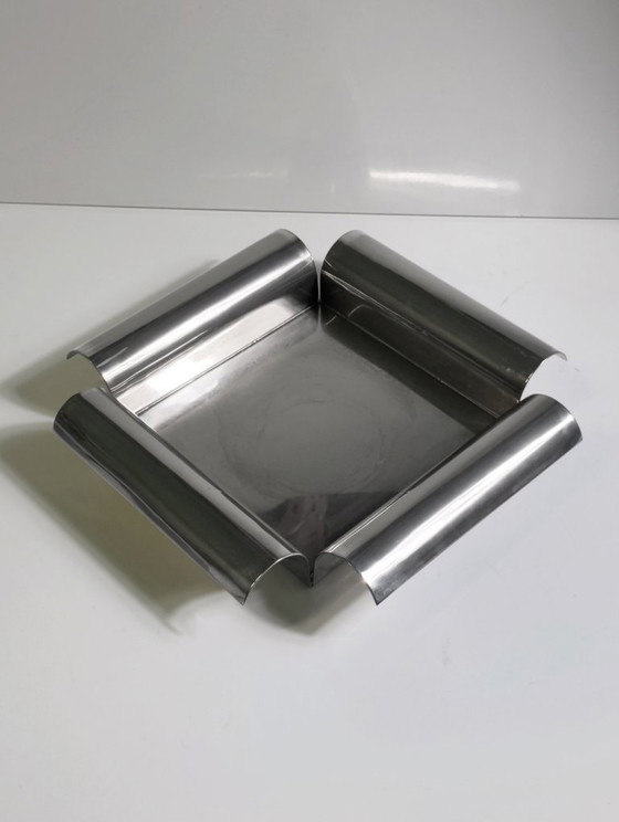 Image 1 of Coupe à fruits vintage Cleto Munari Italia plaquée argent, années 80.