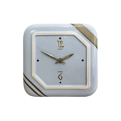 Handarbeit ceramic wall clock, 60s