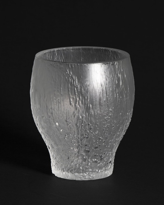 Image 1 of Brutalist Textured Glass Elegance “Patmos” Vase by Peill & Putzler, Germany, ca. 1970s