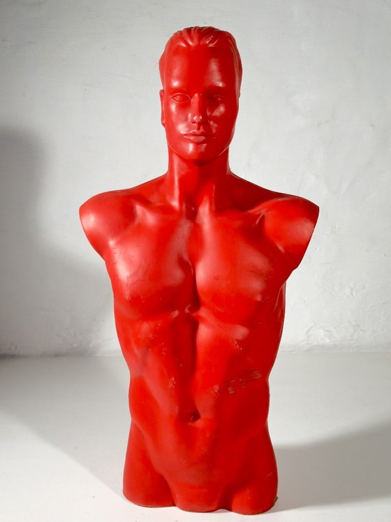 Bustos de maniquíes masculinos de tamaño natural de los años 80, Dressboys – Objetos decorativos, Plastic (photo 10 of 14)