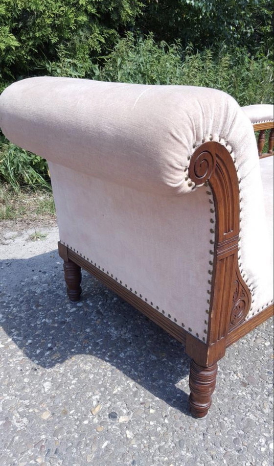 Image 1 of Chaise longue/divano letto in stile Liberty