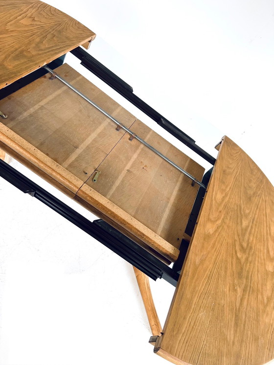 Image 1 of Vintage Extendable Oak Dining Table '60s