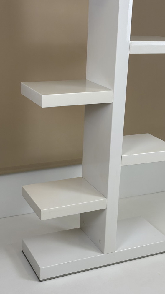 Image 1 of Libreria di design / espositore / mobiletto da parete étagère bianco lucido