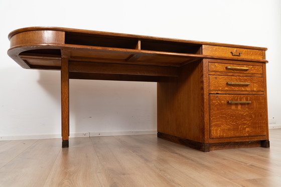 Image 1 of Scrivania direzionale in stile Art Déco