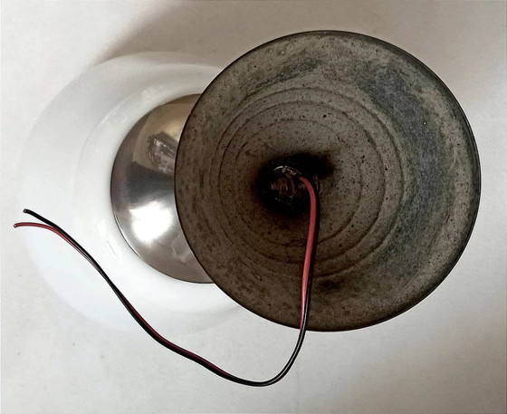 Image 1 of Suspension opaline Art Déco Hauteur 53 cm