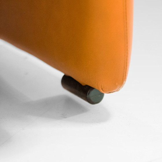 Image 1 of 1x Poltrone vintage Coronado in pelle marrone del 1970 di Tobia Scarpa per C&B Italia