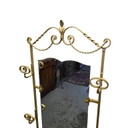 Vintage Franse wandconsole met spiegel, midden 20e eeuw