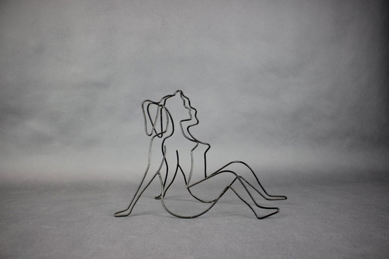 Image 1 of Set of 2 Woman Wall Decorations, 1950s