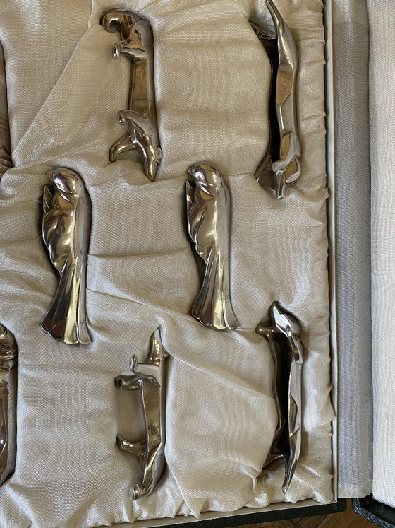 Set di 12 poggiacoltelli animali stile Art Déco di Christofle (Collezione Gallia) – Set di posate, Metal (photo 3 of 5)