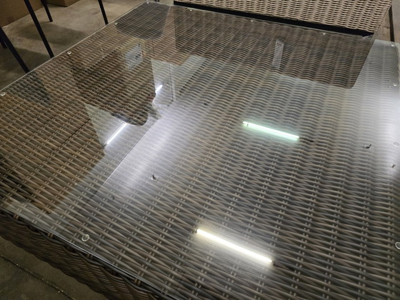 Image 1 of Garden Wicker Coffee table lounge 105x105x35H