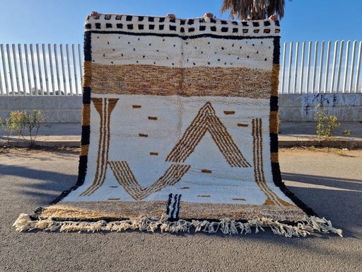 Tapis berbère tissé main artisanale traditionalle 2/3 m