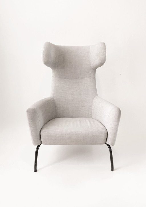 Softline Havana Lounge Chair – Light Grey Fabric – fauteuils, Polyester, Metal