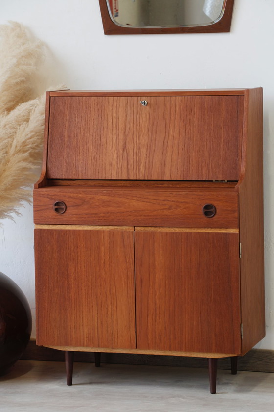 Image 1 of English teak desk - 1960s
