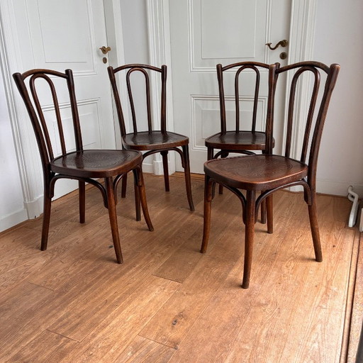 4x Chaises de salle à manger style J Kohn Thonet