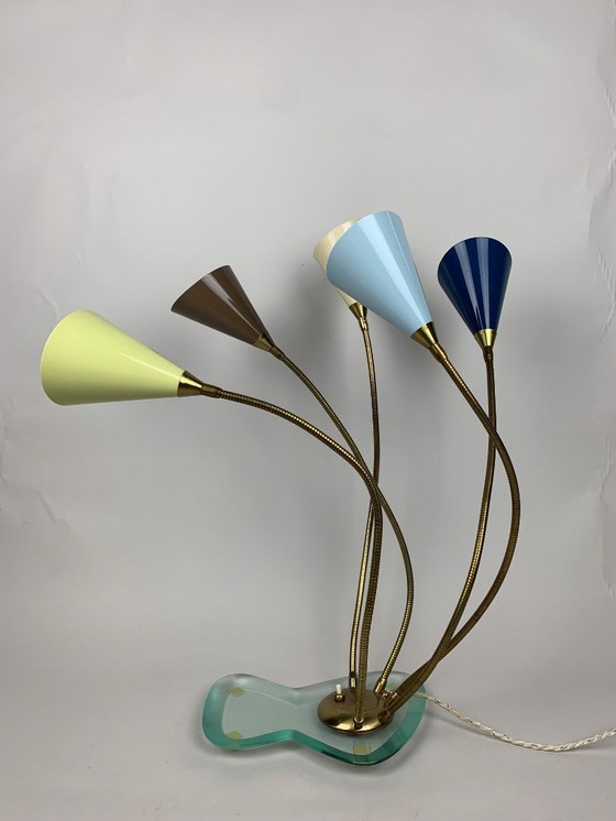Image 1 of Mid-Century Modern Five-light Table Lamp 1950’s Gino Sarfatti 