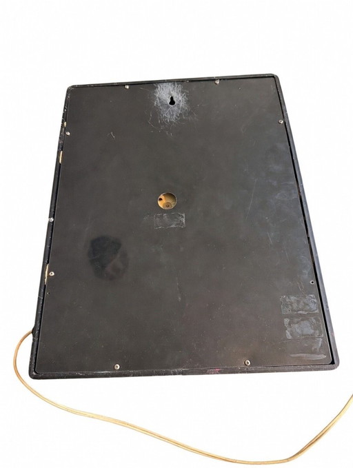 Zeldzame Memphis Stijl “Present Time” neon wandklok