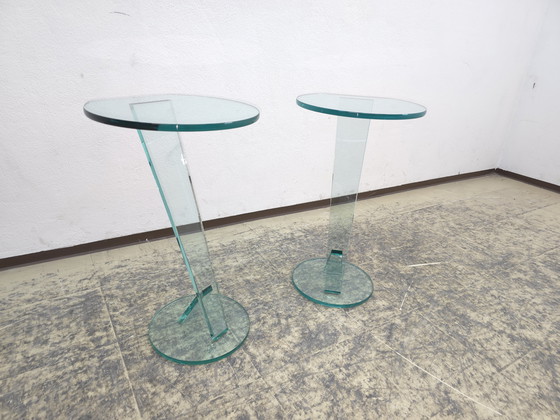 Image 1 of Table d'appoint en verre Tonelli Designer Table basse