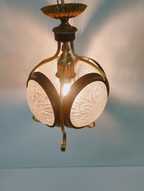 Image 1 of Hermosa lámpara de techo de araña de los años 60