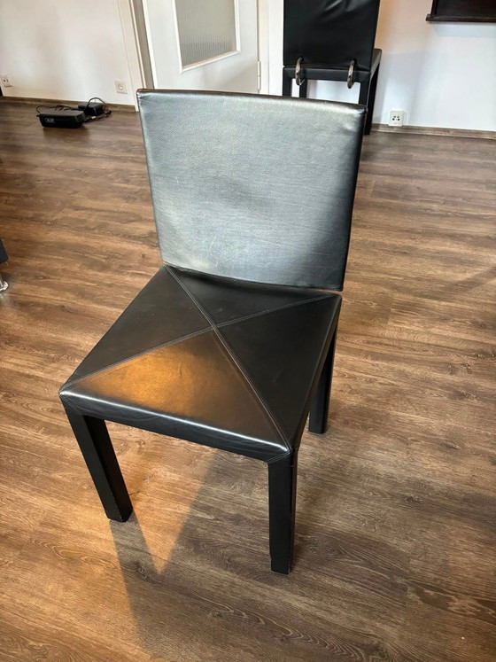 4 x Original B&B Italia Arcadia - € 1250 VB (set price) – Dining chairs, Leather (photo 2 of 5)