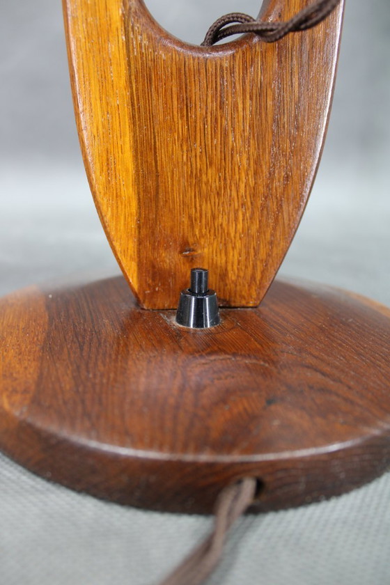 Image 1 of Lámpara de mesa o de pared de roble de los años 60, Checoslovaquia