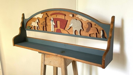 Noah's Ark Solid Wood Shelving unit VINTAGE