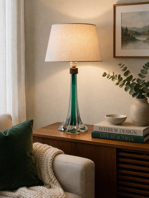 Lampe de table conçue par Paul Kedelv pour Flygsfors, Suède, années 1950